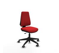 Elche cp similpiel rojo base piramidal ruedas engomadas 65mm