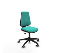 Elche cp similpiel turquesa base piramidal ruedas engomadas 65mm