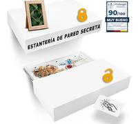 Elder Welder® Estantería con Compartimento Secreto, Cerradura RFID | Blanca, 30cm x 60cm, Muebles Secretos, Estantería con Llave, Caja Fuerte Empotrable, Caja Fuerte Camufladas