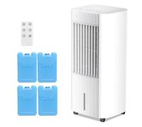 Electactic Refrigerador de aire portátil, enfriador de murmullo 3 en 1 con paquetes de hielo, temporizador de 15 horas, 3 velocidades y modos, AC sin ventana, para residencial, dormitorio, oficina, 45