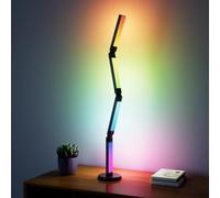 Electight Lámpara Escritorio LED, Lampara de Mesa Plegables 360°, Smart RGB Lámpara con Control Remoto y APP, Sinc Musica, Temporizador, 99+ Modos de Escena, Lampara Salon, Dormitorio y Cama, Negro