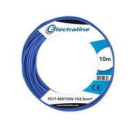 Electraline 13161 - Cable unipolar FS17, 10 m, sección 1 x 2,5 mm2, apto para cableado de cuadros eléctricos, circuitos eléctricos de ascensores, montacargas