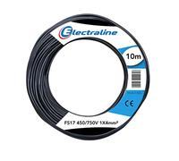 Electraline 13211 - Cable unipolar FS17, 10 m, sección 1 x 4 mm2, apto para cableado de cuadros eléctricos, circuitos eléctricos de ascensores, montacargas