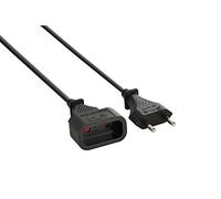 Electraline 20647011D - Cable alargador eléctrico (2 m), color negro
