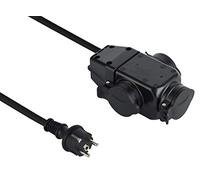 Electraline 208481 alargador profesional Triplite | 3 tomas | con tapa | 1 m cable H07RN-F 3²