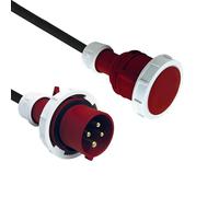 Electraline 46138 Alargador industrial de neopreno 10M H07RN-F 4G2,5 mm, enchufe/toma industrial IP67