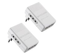 Electraline 92308 Juego 2 adaptadores regleta Triple 3 plazas 10 A Enchufe pequeño 10 A - Adaptador Triple Salvaspazio, Blanco, 92308