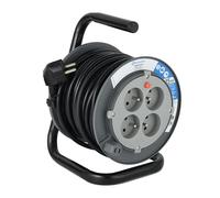Electraline - Alargadera con soporte, para bricolaje, negro, negro, 208612