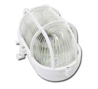 Electricidad aplique oval 60w e-27 blanco caja 14024