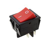 Electro dh 11.405.I/NR - Interruptor basculante bipolar empotrable, con tecla de color Rojo rotulada