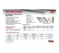 Electrodo de soldadura Lincoln Arcweld 6013 2,5 mm, 4,5 kg, ideal para acero dulce, soldadura por arco, alta estabilidad y fácil aplicación en múltiples posiciones.