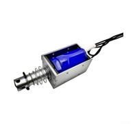 Electroimán de solenoide de empuje y tracción de CC 12V, 1. para actuador | DC 12V 19.2W Push Pull Tipo Electroimán Solenoide Marco abierto Retorno de resorte Actuador lineal Bloqueo electromagnético