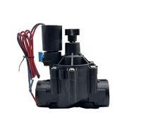 Electroválvula normalmente cerrada de 1/2", 3/4" y 1" con ajuste de caudal, 220 V, 12 V y 24 V, for riego de jardines y granjas.(24vdc,0.5 Inch)