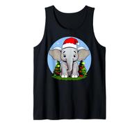 Elefante Navidad Camiseta sin Mangas