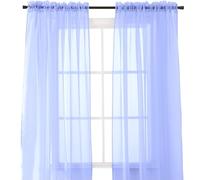 Elegancia y Confort® 2 Piezas Panel de Pura con 2 Pulgadas de Rod Bolsillo - Ventana Cortinas 152,4 cm, Anchura x 84-Inch Longitud - Lavanda