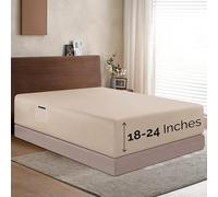 Elegant Comfort 1500 - Sábana Bajera Ajustable de Calidad hotelera de 18 a 24 Pulgadas de Profundidad, para colchón Alto, Lujosa y Suave, Bolsillo Inteligente, sin Arrugas, tamaño