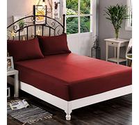 Elegant Comfort 1500 - Sábana Bajera Ajustable de Microfibra hotelera, Bolsillo Profundo de hasta 40.6 cm, Resistente a Las Arrugas y a la decoloración, tamaño matrimonial, Color