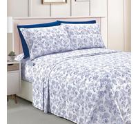 Elegant Comfort Amelia - Juego de sábanas de 6 Piezas con Estampado de Cachemira, Bolsillo Profundo 1500, Calidad hotelera, Resistente a la decoloración y a Las Arrugas, sábanas bajeras con Bolsillos