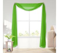 Elegant Comfort Cenefa de Gasa Transparente Ligera para Ventana, 216 Pulgadas de Largo, 1 Panel de Cortina Transparente para Sala de Estar, decoración de Eventos, Dormitorio, (1 Pieza) de 55 x 216