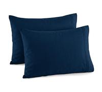 Elegant Comfort Juego de Funda de Almohada de 2 Piezas, Lujoso y Suave, de 1500 Hilos, de Calidad egipcia, Resistente a Las Arrugas y a la decoloración, Color Azul Marino
