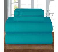 Elegant Comfort Juego de sábanas lujosas de Microfibra de Calidad egipcia de 1500 Hilos, 4 Piezas, Resistente a Las Arrugas, sábana Bajera elástica en Todo el Contorno, Bolsillo Profundo de hasta 16
