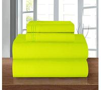 Elegant Comfort Lujoso Juego de Funda de edredón Suave de 1500 Hilos, Calidad egipcia, Resistente a Las Arrugas y a la decoloración, 3 Piezas, Moderno, tamaño Queen, Color Lima
