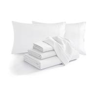 Elegant Comfort Luxurious Soft 1500 Thread Count Egyptian 6-Piece Premium Hotel Quality Wrinkle and Fade Resistant Coziest Bedding Set, Easy All Around Elastic Fitted Sheet, Deep Pocket, Full, Chocolate Brown