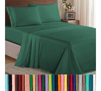 Elegant Comfort Luxury 1500 - Juego de sábanas de Microfibra hotelera, 4 Piezas, Resistente a Las Arrugas, sábana Bajera elástica en Todo el Contorno, Bolsillo Profundo de hasta 16