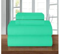Elegant Comfort Luxury 1500 - Juego de sábanas de Microfibra hotelera, 4 Piezas, Resistente a Las Arrugas, sábana Bajera elástica en Todo el Contorno, Bolsillo Profundo de hasta 16