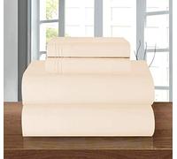 Elegant Comfort Luxury 1500 - Juego de sábanas de Microfibra hotelera, 4 Piezas, Resistente a Las Arrugas, sábana Bajera elástica en Todo el Contorno, Bolsillo Profundo de hasta 16