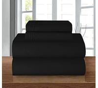Elegant Comfort Luxury 1500 - Juego de sábanas de Microfibra hotelera, 4 Piezas, Resistente a Las Arrugas, sábana Bajera elástica en Todo el Contorno, Bolsillo Profundo de hasta 16