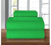 Elegant Comfort Luxury 1500 - Juego de sábanas de Microfibra hotelera, 4 Piezas, Resistente a Las Arrugas, sábana Bajera elástica en Todo el Contorno, Bolsillo Profundo de hasta 16
