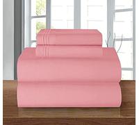 Elegant Comfort Luxury 1500 - Juego de sábanas de Microfibra hotelera, 4 Piezas, Resistente a Las Arrugas, sábana Bajera elástica en Todo el Contorno, Bolsillo Profundo de hasta 16