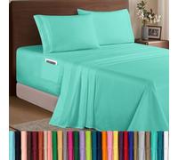 Elegant Comfort Luxury 1500 - Juego de sábanas de Microfibra hotelera, 4 Piezas, Suave, elástica, de 18 a 24 Pulgadas de Profundidad, sábanas de Bolsillo extraprofundo, tamaño King,