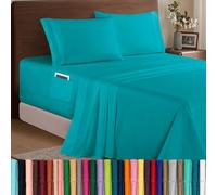 Elegant Comfort Luxury 1500 - Juego de sábanas de Microfibra hotelera, 4 Piezas, Suave, elástica, de 18 a 24 Pulgadas de Profundidad, sábanas de Bolsillo extraprofundo, tamaño King,