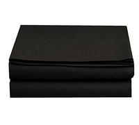 Elegant Comfort Premium Hotel 1-Piece, Luxury and Softest 1500 Thread Count Egyptian Quality Bedding Flat Sheet, Wrinkle-Free, Stain-Resistant 100% Hypoallergenic, Twin/Twin XL, Black