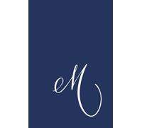 Elegant Letter M Notebook - Lined Pages - 6.14 x 9.21 inches: Minimalist Initial Journal | Stylish Monogram Cover | Lined Notebook for Writing, Notes, and Daily Use