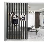 Elegante divisor de habitación de metal de suelo a techo, con listones independientes, para el hogar y la oficina, elegante divisor de pared columnar (12 raíces, 105 cm / 41.3in)
