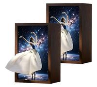 Elegante funda para caja de pañuelos de bailarina de ballet, dispensador de servilletas de madera de bailarina, soporte de papel decorativo de madera para oficina en casa, mesita de noche, dormitorio
