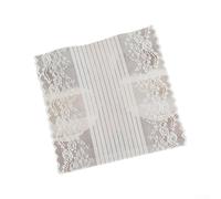 Elegante mesa de poliéster blanco para camino de 45 x 260 cm para boda, fiesta, banquete, comedor, decoración de comedor, tela suave lavable con estilo romántico y larga durabilidad para eventos