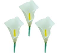 Elegante Ramo De Novia con Calas Blancas Coral Y Claveles Turquesa - Flores De Tacto Real para Novias, Despedidas De Soltera Y Eventos Especiales. Boutonniere White T3