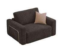 Elegante sofá Cama de 1 Plaza, Antracita, 80 x 70 cm, 100% Tela Bouclette, Funda extraíble, Apta para Mascotas, Antideslizante