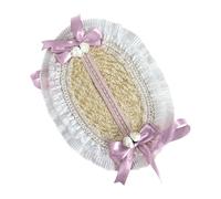 Elegante sombrero para el sol con pajarita para fiestas al aire libre de ala ancha, sombrero de playa trenzado de paja de alta calidad, ideal para vacaciones, jardín, paseos en el mar, ajuste aireado