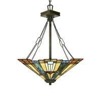 Elegante Tiffany Lámpara Chupitos Ajustable Pendelleuchte Comedor Sala de Estar