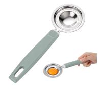 Elegaperma Separador de huevos de acero inoxidable, 20,5 × 7,4 × 1,8 cm, separador de yemas de huevo con asas, separador de yemas de huevo Westmark para cocina, hogar, hotel, restaurante