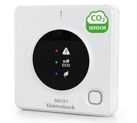 ELEKTROBOCK SN121 - Medidor de CO2 con Salida de 0 - 10 V - Sensor de CO2 para Sistemas de ventilación, medidor de Calidad del Aire y Monitor de CO2 para Aire Interior, medición precisa de CO2