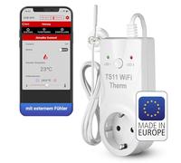 Elektrobock Termostato WiFi Smart TS11 WiFi Therm, Control de calefacción por aplicación, Toma Intermedia, 16 A