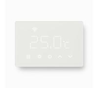 Elektronova Módulo programable de termostato Empotrado 3 Lugares 240 V Pantalla táctil con luz de Fondo Color Blanco Compatible con Soportes 503