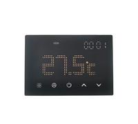 Elektronova Termostato empotrable módulo programable 3 plazas 240 V Pantalla táctil retroiluminada Color Blanco Compatible con Soportes 503
