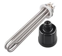 Elemento calefactor tri-clamp DN50 220 4500W 2 pulgadas radiador eléctrico tubular con cubierta de plástico negro y anillo de silicona